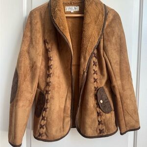 Brown Faux Shearling Jacket